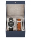 This Nautica watch set lets you swap out straps for when a new look and feel is needed.