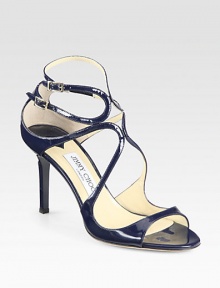 Iconic silhouette crafted in Italy of luxurious patent leather for a look that truly shines. Lacquered heel, 3½ (90mm)Patent leather upperAdjustable ankle strapsLeather lining and solePadded insoleMade in Italy Iconic silhouette crafted in Italy of luxurious patent leather for a look that truly shines. Lacquered heel, 3½ (90mm)Patent leather upperAdjustable ankle strapsLeather lining and solePadded insoleMade in Italy