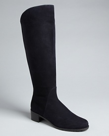 This beloved Stuart Weitzman flat boot style features sleek, stretch goring at the back, for a perfect fit that's perfectly fit for every workday and weekend. This beloved Stuart Weitzman flat boot style features sleek, stretch goring at the back, for a perfect fit that's perfectly fit for every workday and weekend.