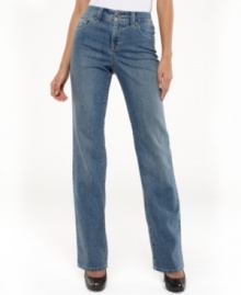 The best faded blues around, from Style&co. This pair features a tummy control panel for a smooth look you'll love! The best faded blues around, from Style&co. This pair features a tummy control panel for a smooth look you'll love!