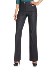 Style&co.'s tummy control trouser-cut jeans make dressing for casual Fridays simple. The added bonus: internal elastic for the most comfortable fit possible! Style&co.'s tummy control trouser-cut jeans make dressing for casual Fridays simple. The added bonus: internal elastic for the most comfortable fit possible!