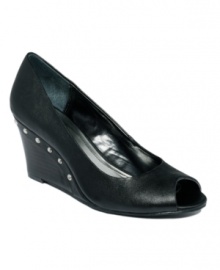 It would be a sin not to add Style&co.'s chic Sindy peep-toe pumps to your shoe collection! With edgy nail head accents on the wearable wedge heel, they're a fun and practical look you'll wear again and again. It would be a sin not to add Style&co.'s chic Sindy peep-toe pumps to your shoe collection! With edgy nail head accents on the wearable wedge heel, they're a fun and practical look you'll wear again and again.