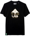 With a cool graphic and an casual weekend look, this T-shirt from LRG will be a great team player in your wardrobe of basics.