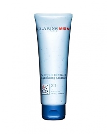 A 2 in 1 creamy cleanser that cleanses and purifies the skin in one quick step. The smooth gel turns into a mousse when mixed with water. Microbeads gently remove dead surface skin cells and deep cleanse the pores. Skin is left smooth, refreshed and prepared for shaving. A 2 in 1 creamy cleanser that cleanses and purifies the skin in one quick step. The smooth gel turns into a mousse when mixed with water. Microbeads gently remove dead surface skin cells and deep cleanse the pores. Skin is left smooth, refreshed and prepared for shaving.