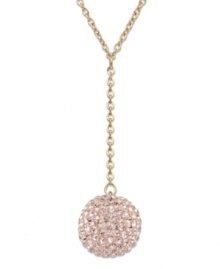 Inspired by bubbles, this 22k gold-plated mixed metal necklace is elegant and easy to wear. Created with Swarovski's unique expertise, the centerpiece sparkles in vintage rose crystal pointiage. Approximate length: 15 inches + 2-inch extender. Approximate drop: 2 inches. Inspired by bubbles, this 22k gold-plated mixed metal necklace is elegant and easy to wear. Created with Swarovski's unique expertise, the centerpiece sparkles in vintage rose crystal pointiage. Approximate length: 15 inches + 2-inch extender. Approximate drop: 2 inches.