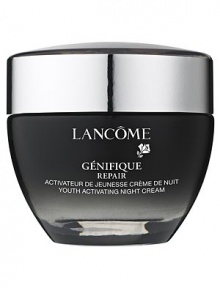 You sleep. Genes don't. Wake up to visibly repaired skin. During the night, the speed of cell regeneration doubles. By screening over 4,000 genes, our laboratories identified the genes responsible for making this activity happen. Today, Lancôme creates Génifique Repair, out first night care that boosts the activity of genes. Visibly repair and restore your skin while you sleep. The first morning, skin looks smoother and fresher. You sleep. Genes don't. Wake up to visibly repaired skin. During the night, the speed of cell regeneration doubles. By screening over 4,000 genes, our laboratories identified the genes responsible for making this activity happen. Today, Lancôme creates Génifique Repair, out first night care that boosts the activity of genes. Visibly repair and restore your skin while you sleep. The first morning, skin looks smoother and fresher.