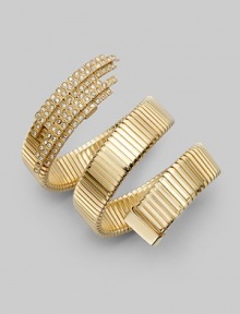 EXCLUSIVELY AT SAKS.COM. A coiled design with dazzling crystals wraps securely around the wrist.Swarovski crystal Goldplated bronze Length, about 13½ Diameter, about 2¼ Made in Italy EXCLUSIVELY AT SAKS.COM. A coiled design with dazzling crystals wraps securely around the wrist.Swarovski crystal Goldplated bronze Length, about 13½ Diameter, about 2¼ Made in Italy