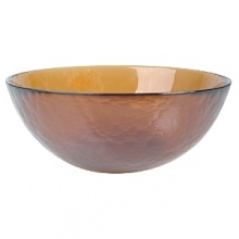 A lightly hammered texture embellishes the colored glass of this serving bowl from Artland, for timelessly elegant artisanal style. A lightly hammered texture embellishes the colored glass of this serving bowl from Artland, for timelessly elegant artisanal style.