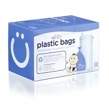 Biodegradable plastic bags for the Ubbi Diaper Pail. Biodegradable plastic bags for the Ubbi Diaper Pail.