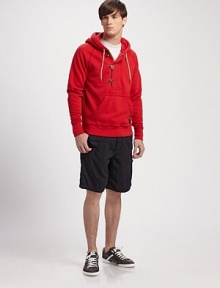 This over-dyed, multi-pocket check print short silhouette is sure to stand out amongst the rest.Welted, side pocket Buttoned back patch pocketThigh cargo pocketInseam, about 9½CottonMachine washImported This over-dyed, multi-pocket check print short silhouette is sure to stand out amongst the rest.Welted, side pocket Buttoned back patch pocketThigh cargo pocketInseam, about 9½CottonMachine washImported