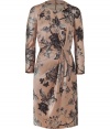 With a ladylike cut and a feminine floral print, this Etro frock is a party-ready must-have - Round neck, long sleeves, asymmetric draped bust and waistline, self tie back belt, concealed back zip closure, fitted silhouette, all-over print - Wear with peep-toe heels and a statement satchel