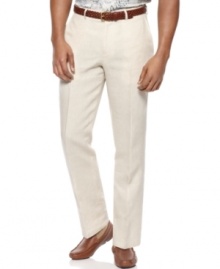 Lighten up. These pants from Tasso Elba go with the flow and can be dressed up or down for versatility everyone can appreciate. Lighten up. These pants from Tasso Elba go with the flow and can be dressed up or down for versatility everyone can appreciate.