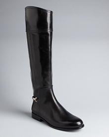 These tall, stately Tory Burch riding boots sum up her uptown-downtown signature style. These tall, stately Tory Burch riding boots sum up her uptown-downtown signature style.