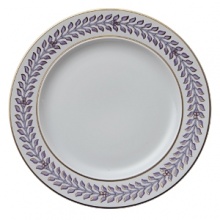 Inspired by the opulent parties of Louis XIV's Royal Court, Versace's Le Grand Divertissement collection is as ornate and luxurious as you'd expect from the Italian design house. The iconic Arabesque leaf design is rendered in lavender and gold against a classic white background with no attention to detail spared. Inspired by the opulent parties of Louis XIV's Royal Court, Versace's Le Grand Divertissement collection is as ornate and luxurious as you'd expect from the Italian design house. The iconic Arabesque leaf design is rendered in lavender and gold against a classic white background with no attention to detail spared.