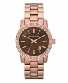 Look on the bright side with this trendy watch by Michael Kors.