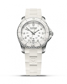 A bold statement of strength and accuracy. The Marverick GS features a uni-directional rotating stainless steel bezel with lacquer finish under a protected crown. A bold statement of strength and accuracy. The Marverick GS features a uni-directional rotating stainless steel bezel with lacquer finish under a protected crown.