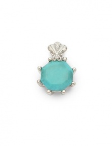 THE LOOKBee collectionTurquoise accentBee detailSterling silver setting Latch closure THE MEASUREMENTLength, about 1ORIGINMade in USAPlease note: chain not included. THE LOOKBee collectionTurquoise accentBee detailSterling silver setting Latch closure THE MEASUREMENTLength, about 1ORIGINMade in USAPlease note: chain not included.
