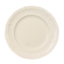 The Villeroy & Boch Manoir dinnerware collection offers mannered elegance with simple modern shapes that respect craft and classic design. With a scalloped edge, this fine soup bowl brings sophistication to your bread and butter display, adding another dimension to your complete table setting. The Villeroy & Boch Manoir dinnerware collection offers mannered elegance with simple modern shapes that respect craft and classic design. With a scalloped edge, this fine soup bowl brings sophistication to your bread and butter display, adding another dimension to your complete table setting.