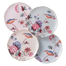 Step into a delightful garden party with Wedgwood's whimsical Cuckoo collection. Inspired by nature, these richly accented plates add a flourish of color to your table with sophisticated and lively style. Step into a delightful garden party with Wedgwood's whimsical Cuckoo collection. Inspired by nature, these richly accented plates add a flourish of color to your table with sophisticated and lively style.