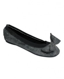 Earn your Twinkle Toes nickname. The Pixie ballet flats by Rebels spice up your ensemble with sparkling fabric and a twisted bow. Earn your Twinkle Toes nickname. The Pixie ballet flats by Rebels spice up your ensemble with sparkling fabric and a twisted bow.
