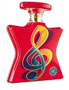 A fragrance inspired by the West Sides's long monopoly on music. Home to Carnegie Hall, the Copacobana, Lincoln Center, Studio 54, Broadway musicals as well as rock and disco music. It finds the scent equivalent for the sounds of music in its full-bodied, mellow composition, its undulating rhythms, its harmonies, its pitch - and yes, its notes. Fragrance, like music, is open to interpretation. Everyone who sniffs it will hear - and smell - a different melody of their own. A fragrance inspired by the West Sides's long monopoly on music. Home to Carnegie Hall, the Copacobana, Lincoln Center, Studio 54, Broadway musicals as well as rock and disco music. It finds the scent equivalent for the sounds of music in its full-bodied, mellow composition, its undulating rhythms, its harmonies, its pitch - and yes, its notes. Fragrance, like music, is open to interpretation. Everyone who sniffs it will hear - and smell - a different melody of their own.