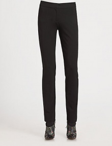 This sleek, slim-fitting pair is blended with a hint of stretch for a flattering fit.Self waistbandZip flyInseam, about 3083% viscose/12% nylon/5% elastaneDry cleanMade in Italy of imported fabricModel shown is 5'9½ (176cm) wearing US size 4. This sleek, slim-fitting pair is blended with a hint of stretch for a flattering fit.Self waistbandZip flyInseam, about 3083% viscose/12% nylon/5% elastaneDry cleanMade in Italy of imported fabricModel shown is 5'9½ (176cm) wearing US size 4.