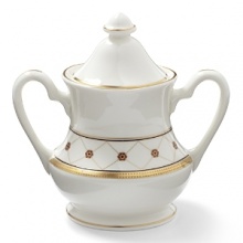 In classic shapes and with refined embellishments, the Pickard China Katrina collection offers timeless opulence with an exquisite gold trellis and rose pattern accented by a stunning border of gold. In classic shapes and with refined embellishments, the Pickard China Katrina collection offers timeless opulence with an exquisite gold trellis and rose pattern accented by a stunning border of gold.