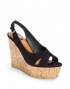 THE LOOKCrisscross suede upperAdjustable slingback strapPadded insoleCork wedge, 5 (125mm)Cork platform, 1½ (40mm)Compares to a 3½ heel (90mm)THE MATERIALSuede upperLeather liningRubber soleORIGINImported