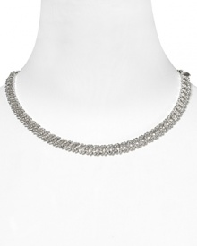 Prime for prestigious occasions, Nadri's pavé cubic zirconia necklace delivers elegant shine to your neckline. Wear the shimmering strand to standout all night long. Prime for prestigious occasions, Nadri's pavé cubic zirconia necklace delivers elegant shine to your neckline. Wear the shimmering strand to standout all night long.
