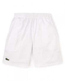 Keep your cool on the court with this stylish, quick-drying tennis short from the Andy Roddick signature selection. Keep your cool on the court with this stylish, quick-drying tennis short from the Andy Roddick signature selection.