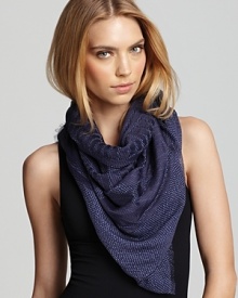 Showcasing a logo-detailed, oversized stamp print with a fine herringbone pattern, this sheer silk-cotton Burberry scarf offers a chic, lightweight layer. Showcasing a logo-detailed, oversized stamp print with a fine herringbone pattern, this sheer silk-cotton Burberry scarf offers a chic, lightweight layer.