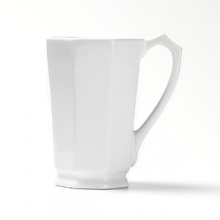 With a sleekly pointed handle and faceted sides, this stoneware mug from Billy Cotton infuses your tea or coffee with imperial elegance. With a sleekly pointed handle and faceted sides, this stoneware mug from Billy Cotton infuses your tea or coffee with imperial elegance.
