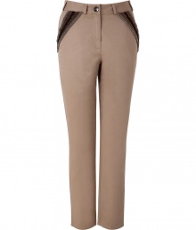 Dress up your casual staples with Steffen Schrauts chic embellished pocket khakis - Embellished side slit pockets, back slit pockets, zip fly, button closure, belt loops - Slim fit, ankle length - Wear with a silk button-down and loafers Dress up your casual staples with Steffen Schrauts chic embellished pocket khakis - Embellished side slit pockets, back slit pockets, zip fly, button closure, belt loops - Slim fit, ankle length - Wear with a silk button-down and loafers