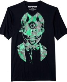 For the man who has no intention of disappearing into the crowd: The Invisibility T-Shirt from Sean John with its android-in-evening-attire graphic. For the man who has no intention of disappearing into the crowd: The Invisibility T-Shirt from Sean John with its android-in-evening-attire graphic.