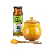 A perfect pairing! Le Creuset honey pot and stirrer with Savannah Bee Company Tea Honey. Tea Honey is especially crafted to pair effortlessly with the delicate nature and flavor of teas. It's equally delicious in lemonades and mojitos. A perfect pairing! Le Creuset honey pot and stirrer with Savannah Bee Company Tea Honey. Tea Honey is especially crafted to pair effortlessly with the delicate nature and flavor of teas. It's equally delicious in lemonades and mojitos.