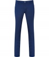 Toss the tried-and-true denim for these versatile slim fit pants from Dondup - Belt loops, off-seam pockets, back patch pockets, straight leg, slim silhouette - Pair with a vintage-inspired tee, and trainers