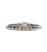 Tough goes luxe with this pyramid-shaped silver-plated bracelet from New York Jewelry designer Eddie Borgo - Silver-plated pyramid-shaped spike bracelet - Pair with a figure-hugging cocktail sheath or an elevated jeans-and-tee ensemble