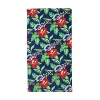 Dream the day away by the sky blue water on this Lauren by Ralph Lauren beach towel, flaunting a retro Hawaiian motif and Ralph Lauren logo.