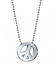 Have a little faith in this sterling silver pendant from Alex Woo. If little, it's peace-sign charm hints at your free-spirited side. Have a little faith in this sterling silver pendant from Alex Woo. If little, it's peace-sign charm hints at your free-spirited side.