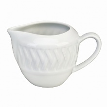 Traditional basket weave pattern made from white French Limoges porcelain. Traditional basket weave pattern made from white French Limoges porcelain.