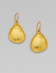 From the Elements Collection. A simply chic and radiant piece in 24k gold. 24k goldSize, about 1¼L X ¾WHook backImported 