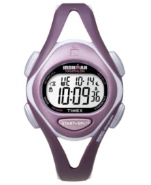 Time to excel. This Timex watch features a plum resin strap and round case. Digital display dial with logo, solar memory and timer. Quartz movement. Water resistant to 100 meters. One-year limited warranty. Time to excel. This Timex watch features a plum resin strap and round case. Digital display dial with logo, solar memory and timer. Quartz movement. Water resistant to 100 meters. One-year limited warranty.