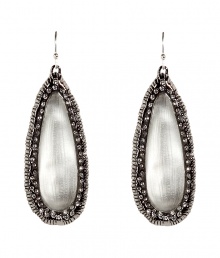 Sophisticated grey sprig tear earrings - These glamorous earrings are an ultra-chic addition to any outfit - Grey Lucite teardrop charm encased in gunmetal - Made by famous jewelry genius and celeb favorite Alexis Bittar Sophisticated grey sprig tear earrings - These glamorous earrings are an ultra-chic addition to any outfit - Grey Lucite teardrop charm encased in gunmetal - Made by famous jewelry genius and celeb favorite Alexis Bittar