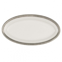 Arte Italicas best selling Tuscan Collection, the original pewter and ceramic dinnerware, combines white ceramic with our signature pewter trim. Hand-crafted in Italy of the highest quality materials, this classic collection translates seamlessly from traditional to contemporary, from casual to formal. Due to its popularity, the Tuscan line has grown to include more than 75 dinnerware items, serving pieces and accessories that can be mixed and matched with many of our product lines. Dishwasher safe on the low-heat setting. Please use non-abrasive detergents. Arte Italicas best selling Tuscan Collection, the original pewter and ceramic dinnerware, combines white ceramic with our signature pewter trim. Hand-crafted in Italy of the highest quality materials, this classic collection translates seamlessly from traditional to contemporary, from casual to formal. Due to its popularity, the Tuscan line has grown to include more than 75 dinnerware items, serving pieces and accessories that can be mixed and matched with many of our product lines. Dishwasher safe on the low-heat setting. Please use non-abrasive detergents.