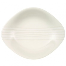 Dune Lines is among the exceptional new dinnerware designs presented by Villeroy & Boch that takes shape to a new dimension. Not quite oval, the subtle contours of the sensuous, organic form were inspired by nature's own creation of sand dunes and those voluptuous mounds that arise in the desert. Adding definition and visual interest to the individual pieces is relief detailing of wavy striping. Dune Lines is among the exceptional new dinnerware designs presented by Villeroy & Boch that takes shape to a new dimension. Not quite oval, the subtle contours of the sensuous, organic form were inspired by nature's own creation of sand dunes and those voluptuous mounds that arise in the desert. Adding definition and visual interest to the individual pieces is relief detailing of wavy striping.