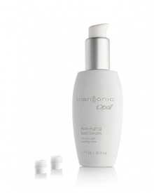 Clarisonic's Opal Sonic Infusion is a breakthrough in eye care that uses proven sonic technology to apply eye serum better than manual application. Developed by the lead inventor of Sonicare® and Clarisonic Sonic Skin Cleansing, Opal gently delivers Anti-Aging Sea Serum beneath the surface. In just one minute Opal provides more than 7,500 gentle micro-massages to instantly hydrate, smooth and brighten the eyes when used with their Anti-Aging Sea Serum. The Opal Sonic Infusion System is dermatologist- and ophthalmologist-tested, rechargeable and gentle enough for daily use. Clarisonic's Opal Sonic Infusion is a breakthrough in eye care that uses proven sonic technology to apply eye serum better than manual application. Developed by the lead inventor of Sonicare® and Clarisonic Sonic Skin Cleansing, Opal gently delivers Anti-Aging Sea Serum beneath the surface. In just one minute Opal provides more than 7,500 gentle micro-massages to instantly hydrate, smooth and brighten the eyes when used with their Anti-Aging Sea Serum. The Opal Sonic Infusion System is dermatologist- and ophthalmologist-tested, rechargeable and gentle enough for daily use.