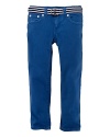 The essential brightly hued skinny jeans are crafted with a hint of stretch for the perfect fit.