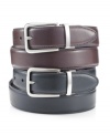 A classic twist. Sophisticated style comes easy with this Club Room reversible leather belt made for easy matching.