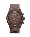 Espresso and jet stone are all dressed up on MICHAEL Michael Kors' round watch. Take your cues from all-American style with this timeless ticker.