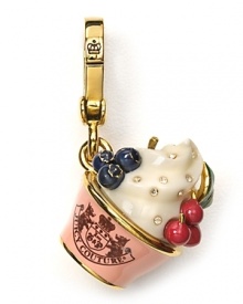 This charm looks stylish and delicious with everyone's favorite - ice cream - as a yummy reminder. This charm looks stylish and delicious with everyone's favorite - ice cream - as a yummy reminder.